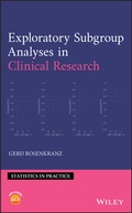 Cover: Exploratory Subgroup Analyses in Clinical Research - Wiley