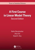 Cover: A First Course in Linear Model Theory - Chapman & Hall/CRC