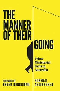 Enlarge image Cover: The Manner of Their Going - Australian Scholarly Publishing
