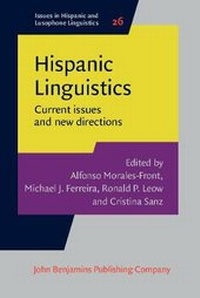 Enlarge image Cover: Hispanic Linguistics - John Benjamins Publishing Co