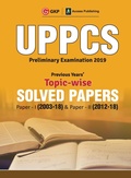Cover: Uppcs 2019 Previous Years' Topic-Wise Solved Papers - G K Publications Private Limited