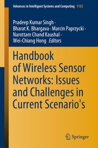 Enlarge image Cover: Handbook of Wireless Sensor Networks: Issues and Challenges in Current Scenario's - Springer