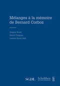 Cover: M&eacute;langes &agrave; la m&eacute;moire de Bernard Corboz (PrintPlu&sect;) - Schulthess Juristische Medien