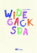 Cover: Widegacksda (Partitur) - Carus-Verlag