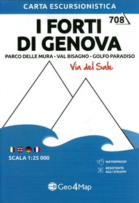 Abbildung von: I Forti di Genova. Parco delle Mura, Val Bisagno, Golfo Paradiso. Carta escursionistica 1:25.000 - Carta escursionistica;Geo4Map