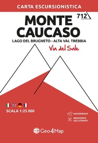 Abbildung von: Monte Caucaso. Lago del Brugneto, Alta Val Trebbia. Carta escursionistica 1:25.000 - Carta escursionistica;Geo4Map