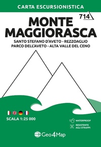 Abbildung von: Monte Maggiorasca. Carta Escursionistica: Santo Stefano D'Aveto, Rezzoaglio, Parco dell'Aveto, Alta Valle del Ceno 1:25.000 - Carta escursionistica;Geo4Map