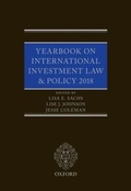 Cover: Yearbook on International Investment Law & Policy 2018 - OUP eBook