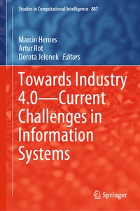 Enlarge image Cover: Towards Industry 4.0 - Current Challenges in Information Systems - Springer