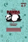 Cover: Hello Panda Primary Composition 4-7 Notebook, 102 Sheets, 6 x 9 Inch Royal Blue Cover - Blurb