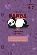 Cover: Hello Panda Primary Composition 4-7 Notebook, 102 Sheets, 6 x 9 Inch Purple Cover - Blurb