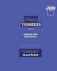 Enlarge image Cover: Visual Thinkers (Lite) Square Grid, Quad Ruled, Composition Notebook, 100 Sheets, Large Size 8 x 10 Inch Navy Cover - Blurb