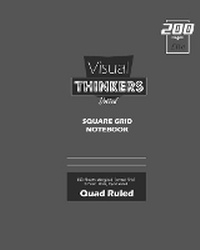 Enlarge image Cover: Visual Thinkers (Lite) Square Grid, Quad Ruled, Composition Notebook, 100 Sheets, Large Size 8 x 10 Inch Gray Cover - Blurb
