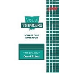 Enlarge image Cover: Visual Thinkers Square Grid, Quad Ruled, Composition Notebook, 100 Sheets, Large Size 8 x 10 Inch White Cover - Blurb