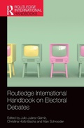 Cover: Routledge International Handbook on Electoral Debates - Routledge