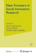 Cover: New Frontiers in Social Innovation Research - Palgrave Macmillan