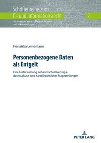 Abbildung von: Personenbezogene Daten als Entgelt - Peter Lang Verlag