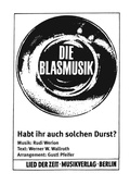 Cover: Habt ihr auch solchen Durst? - Lied der Zeit Musikverlag