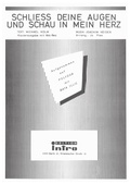 Cover: Schlie&szlig; deine Augen und schau in mein Herz - Edition Intro Meisel GmbH