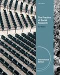 Cover: The Practice of Social Research - Wadsworth Publishing Co Inc