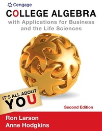 Abbildung von: College Algebra with Applications for Business and Life Sciences - Cengage Learning