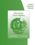 Cover: Student Solutions Manual for Larson/Falvo's Elementary Linear Algebra, 7th - Wadsworth Publishing Co Inc