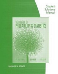 Enlarge image Cover: Student Solutions Manual for Mendenhall/Beaver/Beaver's Introduction to Probability and Statistics, 14th - Wadsworth Publishing Co Inc
