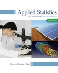 Cover: Applied Statistics for Engineers and Scientists - Duxbury Press
