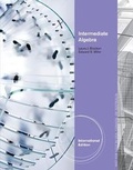Cover: Intermediate Algebra, International Edition - Brooks/Cole
