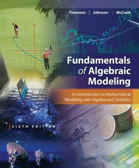 Enlarge image Cover: Fundamentals of Algebraic Modeling - Brooks/Cole