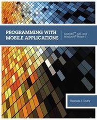 Enlarge image Cover: Programming with Mobile Applications - Course Technology Inc