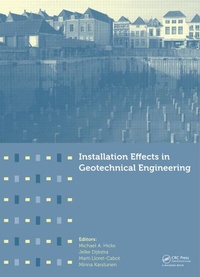 Enlarge image Cover: Installation Effects in Geotechnical Engineering - CRC Press