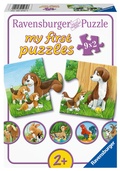 Cover: Kinderpuzzle 9x2 Teile - Tierfamilien auf dem Bauernhof - Ravensburger