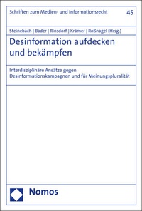 Abbildung von: Desinformation aufdecken und bekämpfen - Nomos