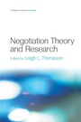 Cover: Negotiation Theory and Research - Psychology Press Ltd