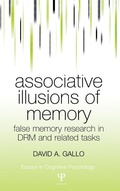 Cover: Associative Illusions of Memory - Psychology Press Ltd