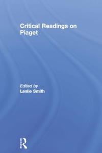 Enlarge image Cover: Critical Readings on Piaget - Routledge
