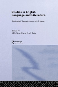 Abbildung von: Studies in English Language and Literature - Routledge