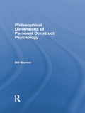 Cover: Philosophical Dimensions of Personal Construct Psychology - Routledge