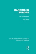 Cover: Banking in Europe (RLE Banking & Finance) - Routledge