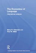 Cover: The Economics of Language - Routledge