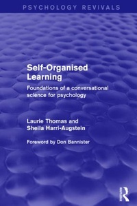 Enlarge image Cover: Self-Organised Learning - Routledge