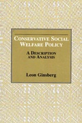Cover: Conservative Social Welfare Policy - Thomson Brooks/Cole