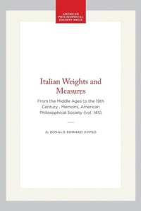 Abbildung von: Italian Weights and Measures - American Philosophical Society Press