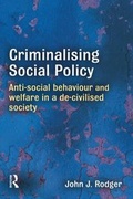 Cover: Criminalising Social Policy - Willan Publishing