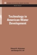 Cover: Technology in American Water Development - RFF Press