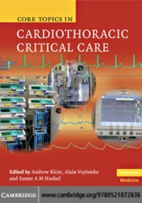 Enlarge image Cover: Core Topics in Cardiothoracic Critical Care - Cambridge University Press