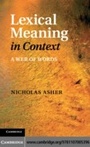 Cover: Lexical Meaning in Context - Cambridge University Press