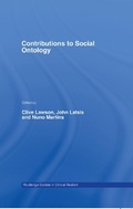 Cover: Contributions to Social Ontology - Routledge