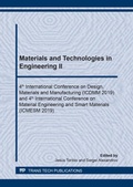Cover: Materials and Technologies in Engineering II - Trans Tech Publications Ltd